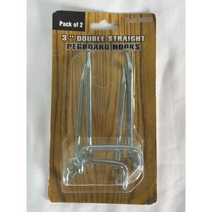 3 INCH Harbor Freight Pegboard Hooks Unisex 3" Silver New